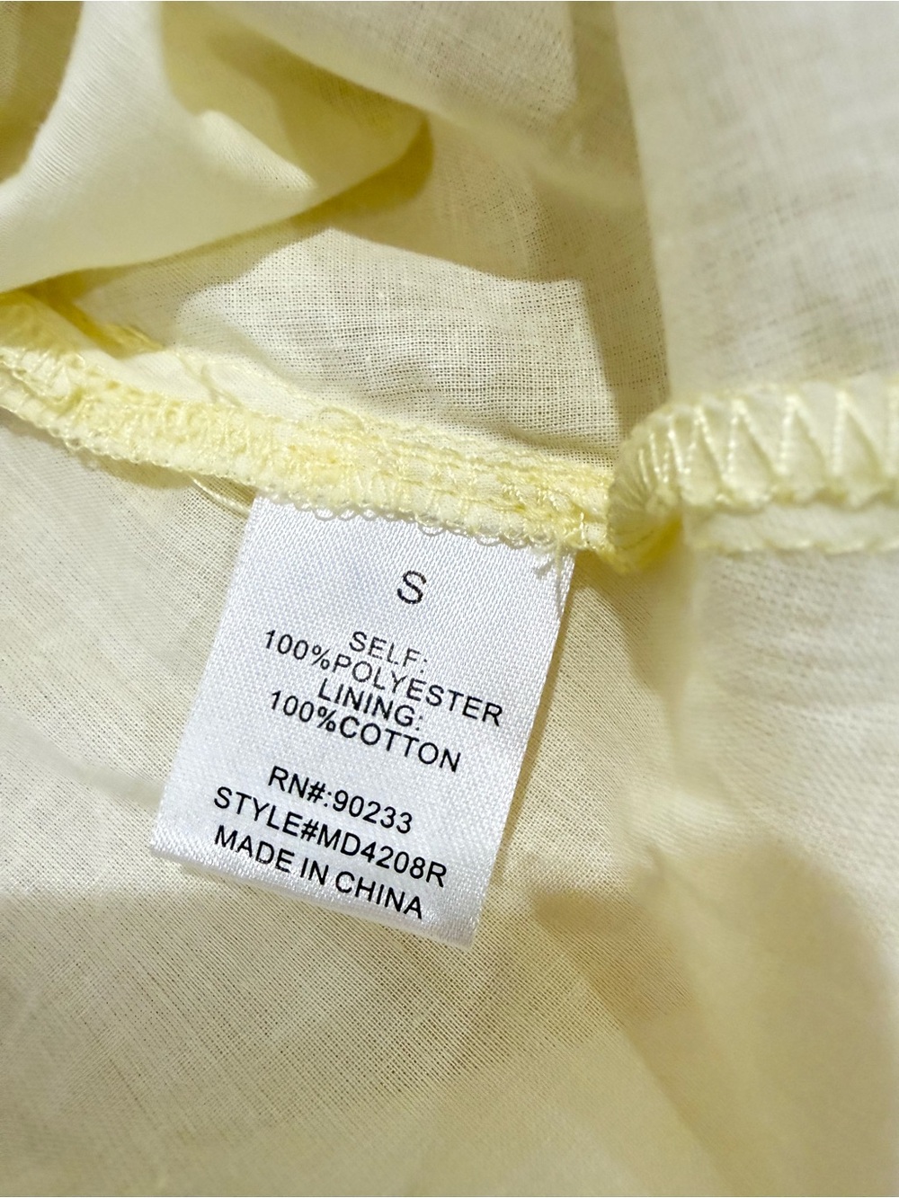 Light Yellow Ruffled Strap Sundress - Picture 2 of 7